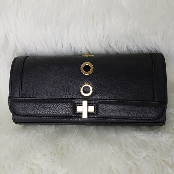 INC International Concepts Korrac Black Clutch NWT - Picture 2 of 5